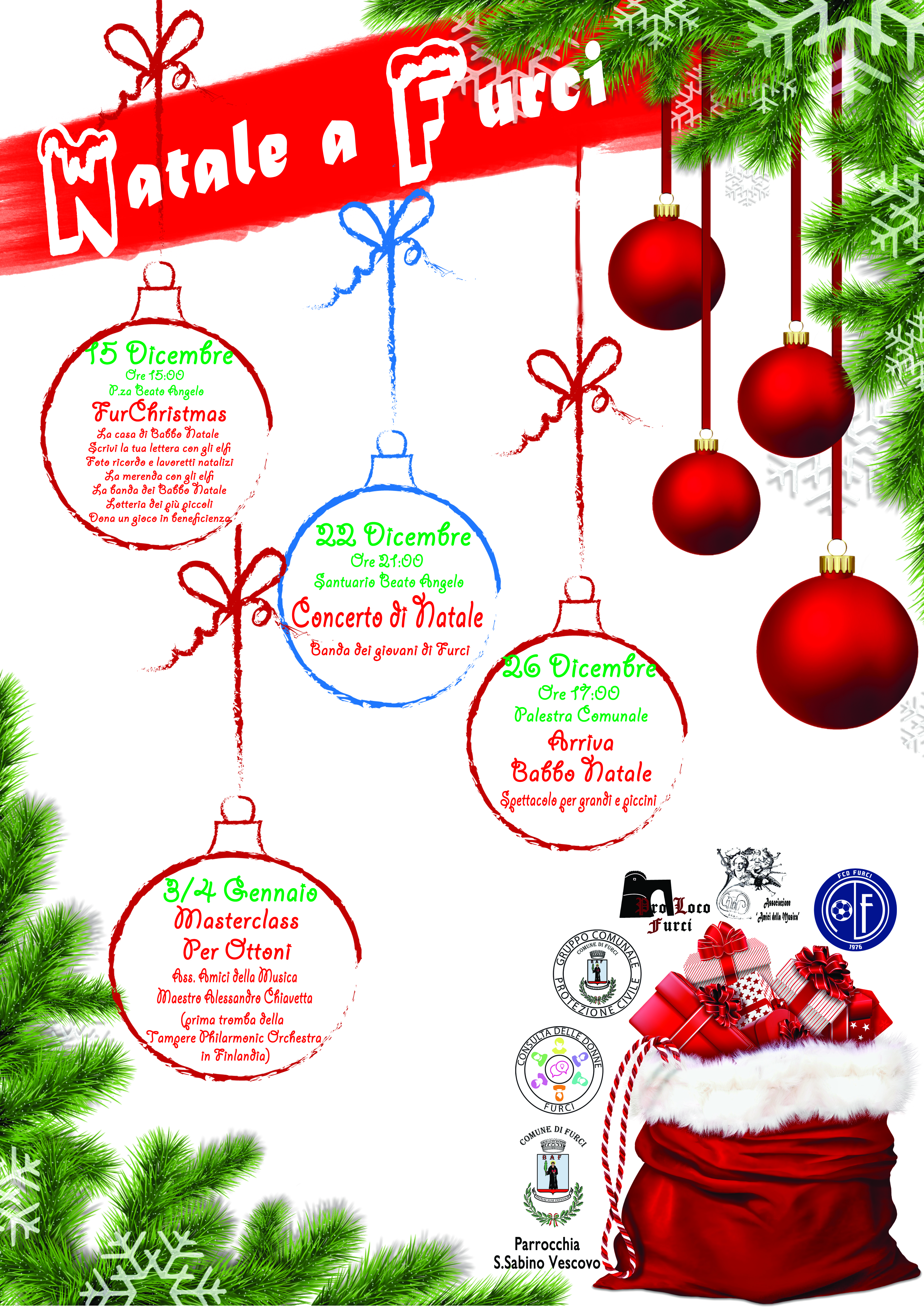 Natale a Furci; Calendario Eventi Natalizi - Comune di Furci
